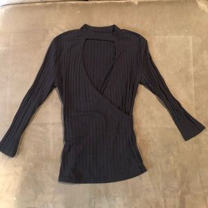 Project Social T Black Choker Long Sleeve